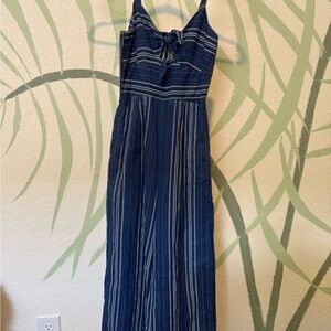 Striped full length body suit